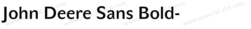 John Deere Sans Bold字体转换